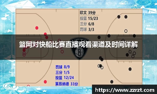 篮网对快船比赛直播观看渠道及时间详解